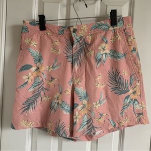 American Eagle Outfitters | Men’s Swim Shorts Pink Floral Tropical Size M